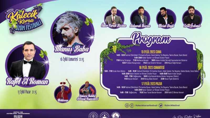 Kalecik Belediyesi Festivali Yaklaşıyor! Hangi sanatçılar konser verecek?