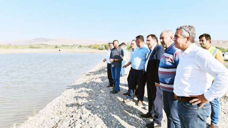 Ankara Büyükşehir Belediyesi, Kalecik ilçesi'ne “Hayvan Su İçme Göleti” yaptı