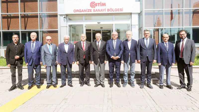 Yenimahalle Belediye Başkanı Fethi Yaşar, OSTİM Başkanı Orhan Aydın, ATİSAN Yönetim Kurulu Başkanı Yaşar Özelge ve yönetim kurulu üyeleri ile bir araya geldi