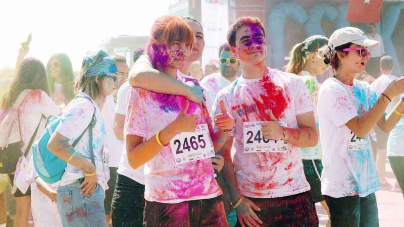 Ankara'da Color Sky 5K etkinliği düzenlendi Renkli görüntüler ortaya çıktı