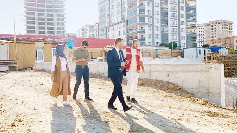 Pursaklar Belediyesi'nin yaptığı kapalı pazar yeri inşaatı sürüyor