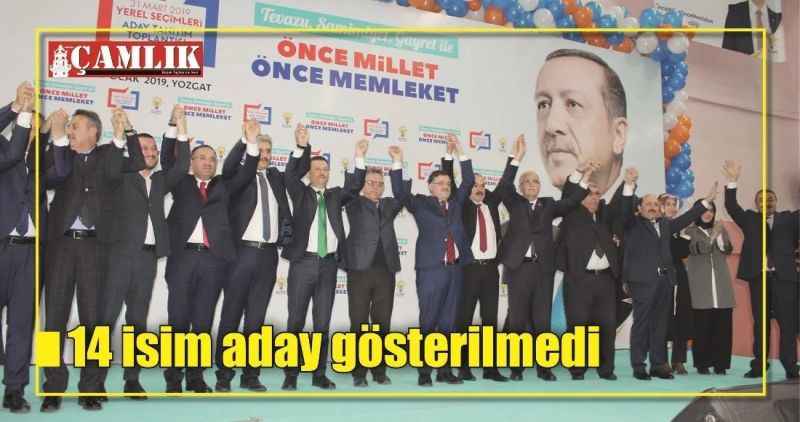 14 isim yeniden aday gösterilmedi