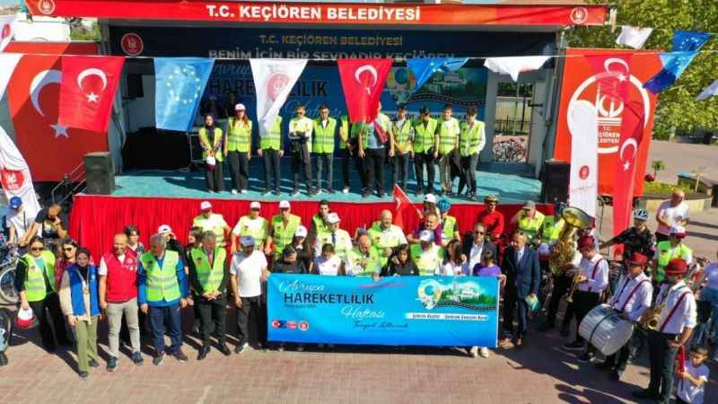 Keçiören'de Sağlıklı Yaşam İçin Pedal Çevirildi: Avrupa Hareketlilik Haftası Etkinlikleri Rüzgarı