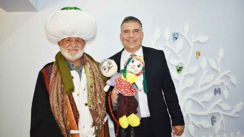 Yozgat'ta minikler doyasıya eğlendi! Nasreddin Hocayla keyifli anlar yaşadılar...