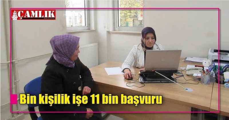 Bin kişilik işe 11 bin başvuru