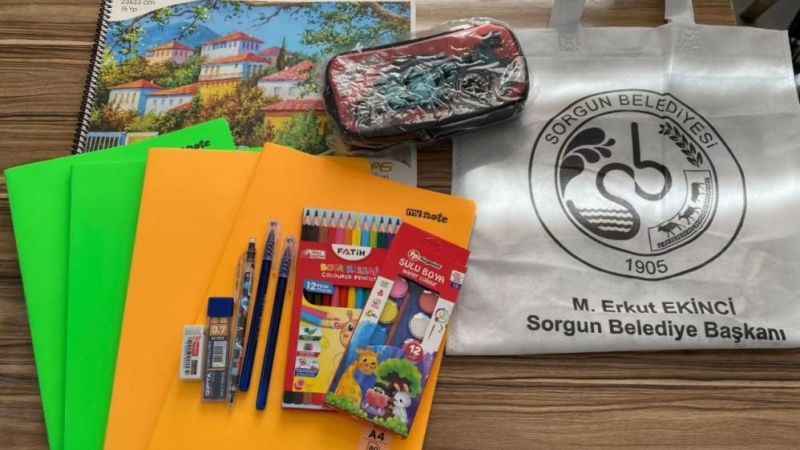 Yozgat Sorgun Belediye’sinden öğrencilere anlamlı yardım