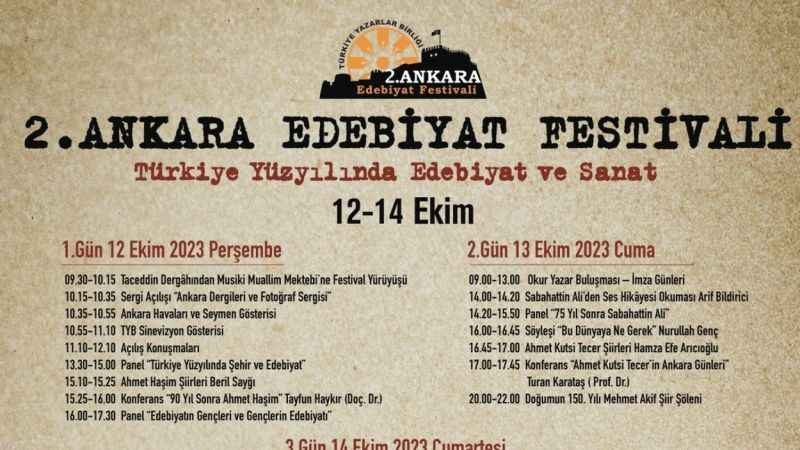 Mamak Belediyesinden Edebiyat Günleri Festivali