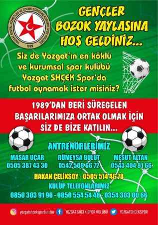 Yozgat SHEÇEK Spor Üniversite öğrencilerini bekliyor