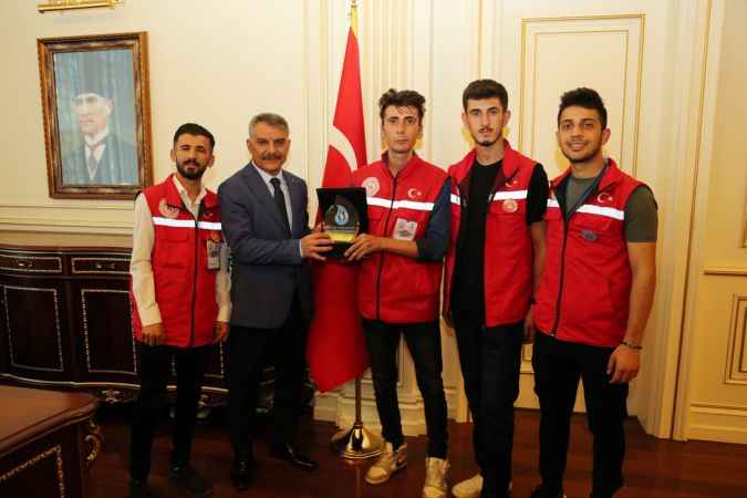 Farklı illerden Yozgat’a geldiler: İlk ziyaretleri Yozgat Valisi Mehmet Ali Özkan’a oldu