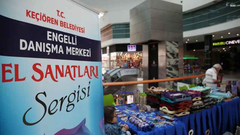 Ankara Keçiören’de Özel Bireylerin Emeği, Sanatla Buluştu: Engelli Danışma Merkezi El Sanatları Sergisi Açıldı"