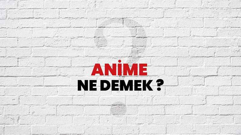 Anime Nedir? Anime Ne Demek?