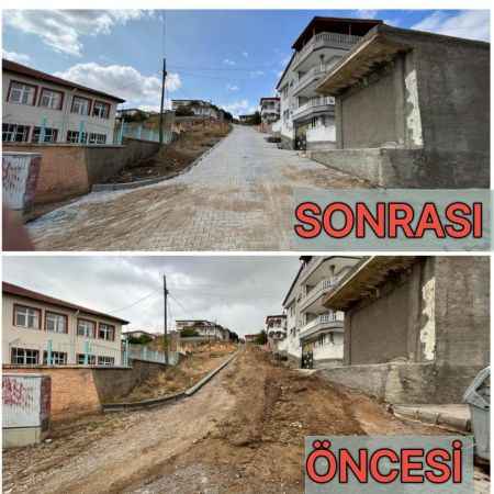 Şefaatli’de Yol Yapım Çalışmaları Tüm Hızıyla Sürüyor
