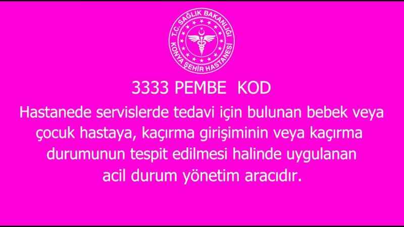 Yozgat Bozok Üniversitesi Eğitim ve Araştırma Hastanesi "Pembe Kod" Uygulamasını Anlattı