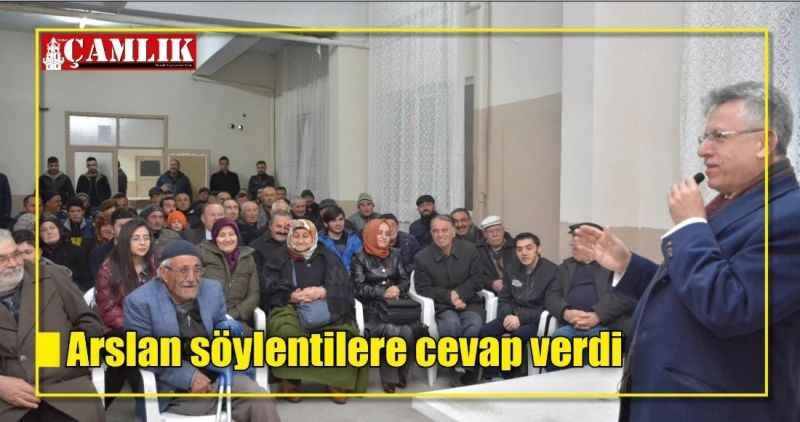 Arslan söylentilere cevap verdi