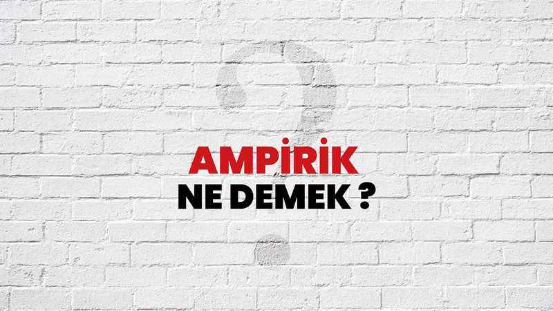 Ampirik Ne Demek?