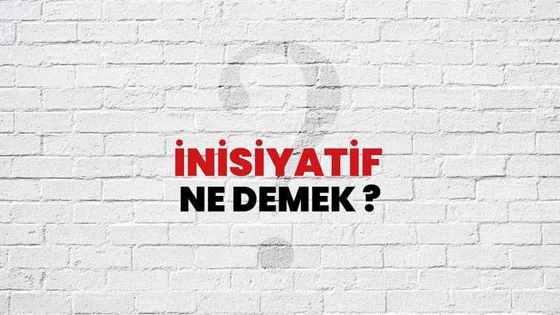 İnisiyatif Almak Ne Demek?
