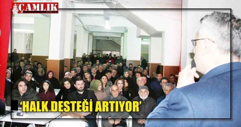 'HALK DESTEĞİ ARTIYOR'