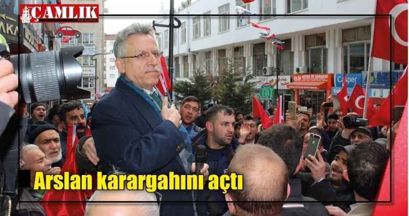 Arslan karargahını açtı