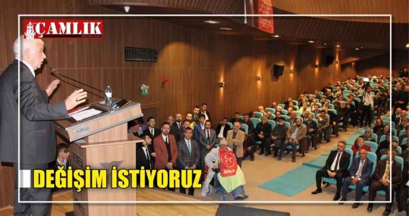 DEĞİŞİM İSTİYORUZ