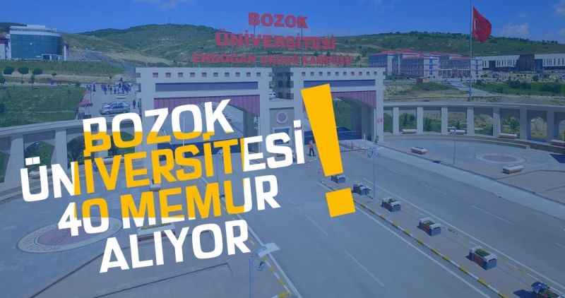 Bozok Üniversitesi 40 Memur Alıyor!