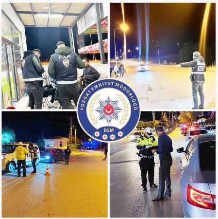 Şok Asayiş Uygulaması-9" Yozgat’ta Suç ve Suçlulara Göz Açtırmıyor