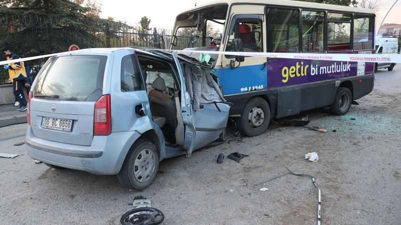 Ankara Çankaya'da Trafik Kazası: Sürücü Hayatını Kaybetti, 14 Kişi Yaralandı