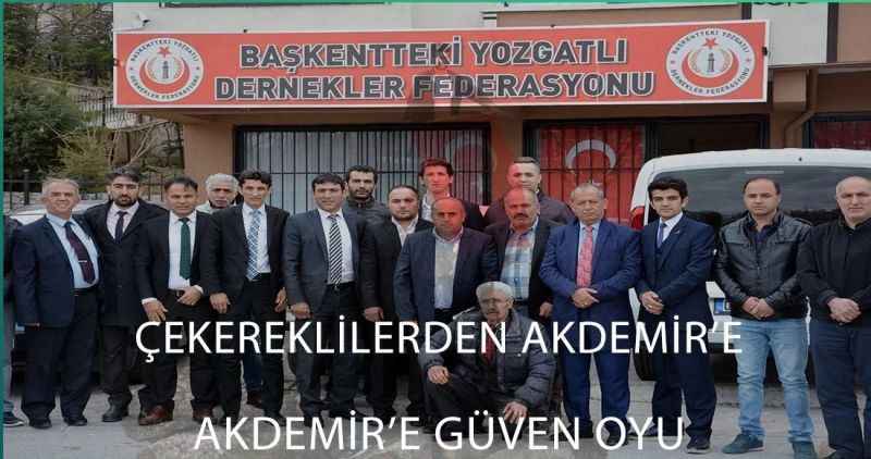 Çekereklilerden  Akdemir'e güven oyu