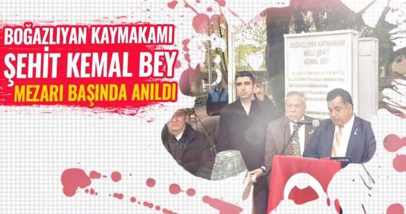 Boğazlıyan Kaymakamı Milli Şehit Kemal Bey mezarı başında anıldı