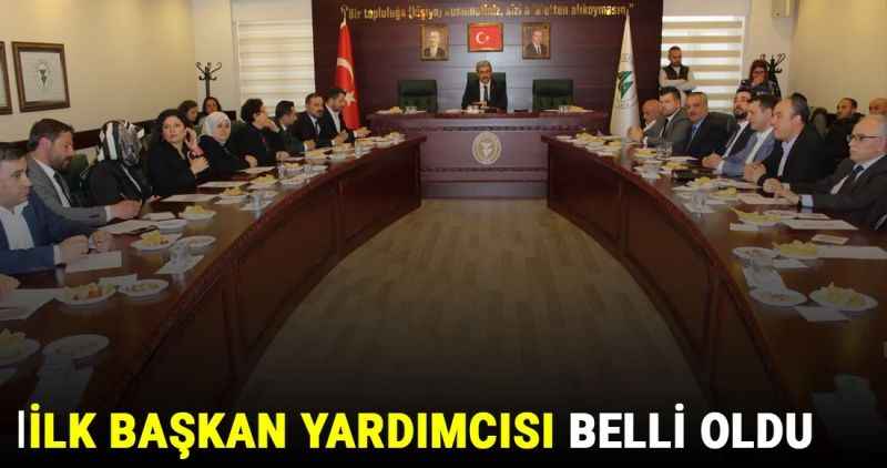 İlk Başkan Yardımcısı belli oldu