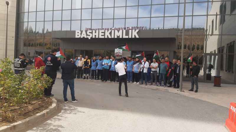 Gazze'de Yaşanan Soykırıma: Yozgat Sağlık-Sen Sessiz Kalmadı