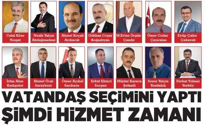 VATANDAŞ SEÇiMiNi YAPTI  ŞiMDi HiZMET ZAMANI