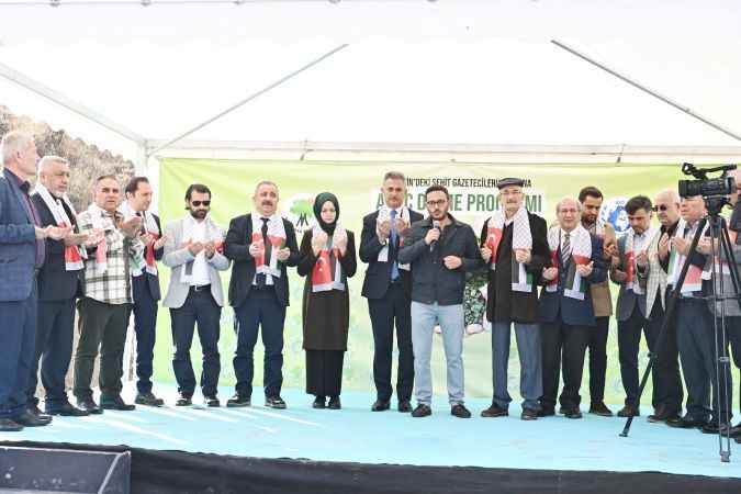 Mamak’ta Filistin’de Şehit Olan Gazeteciler İçin Hatıra Ormanı Kuruldu