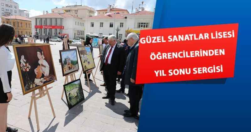 Güzel sanatlar lisesi öğrencilerinden yıl sonu sergisi