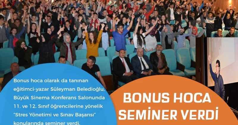 BONUS HOCA SEMİNER VERDİ