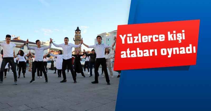 Yüzlerce kişi atabarı oynadı