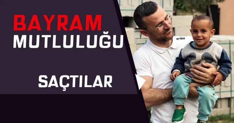Bayram mutluluğu saçtılar