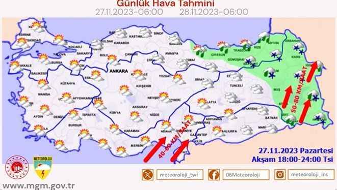 Meteoroloji Alarma Geçti: Fırtına ve Sağanak 90 Km Hızla Geliyor!