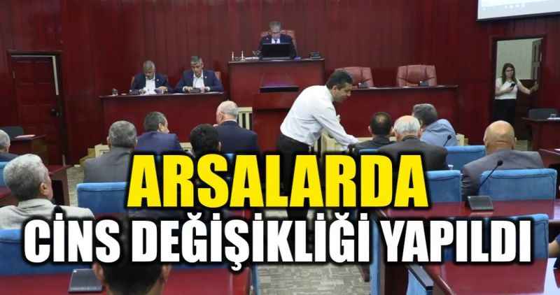 Arsalarda cins değişikliği yapıldı
