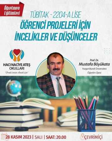Yozgat Bozok Üniversitesi Öğretim Üyesi Prof. Dr. Böyükata; "Proje Tabanlı Çalışmalar Özendirilmeli"