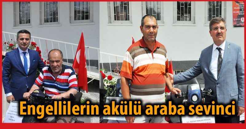 Engellilerin akülü araba sevinci