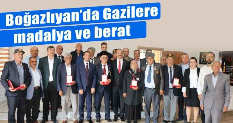 Boğazlıyan'da Kıbrıs gazilerine madalya ve beratları verildi