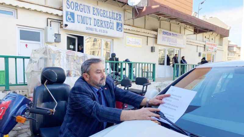 Sorgun Engelliler Umut Derneği'nden Engelli Park Yerleri İçin Farkındalık Çalışması!