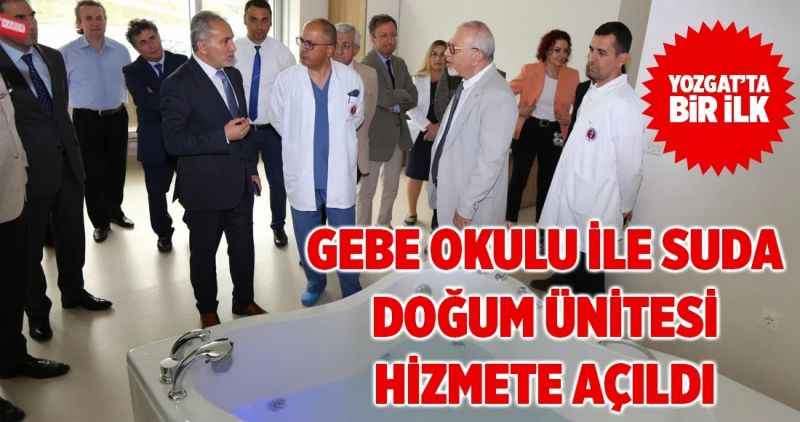 GEBE OKULU İLE SUDA DOĞUM ÜNİTESİ HİZMETE AÇILDI