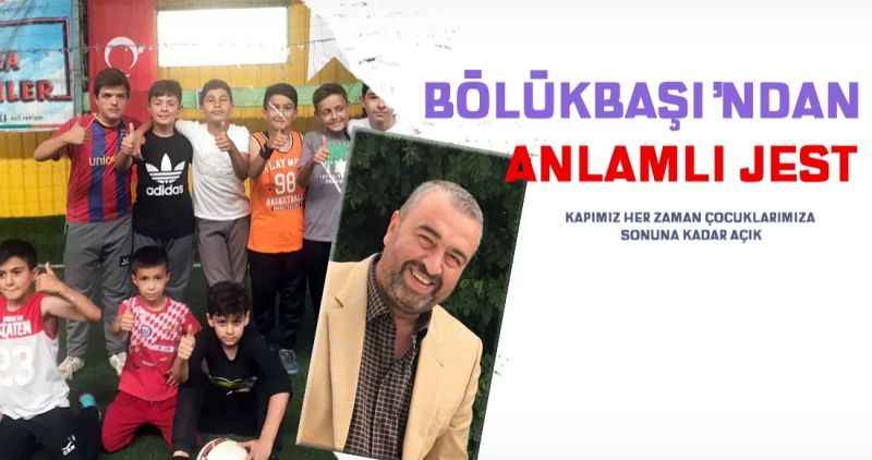 Bölükbaşı'ndan anlamlı jest