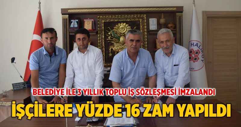 Belediye İle 3 Yıllık Toplu İş Sözleşmesi İmzalandı!