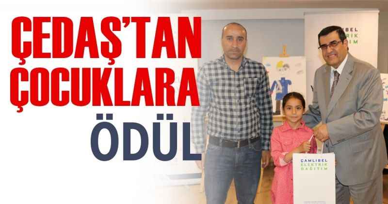 ÇEDAŞ Resim Yarışması'nda dereceye giren çocukları ödüllendirdi