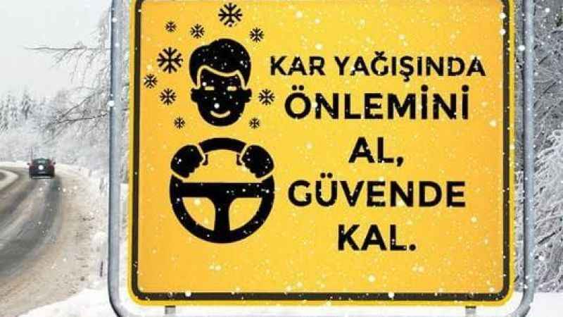 Yozgat Valiliği Sürücüleri Uyardı: Kar Yağışında Önleminizi Alın! (17/12/2023)