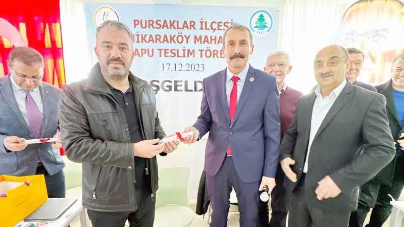 Yeni Karaköy Mahallesi'nde Vatandaşlar İmar Tapularına Sonunda Kavuştu! (18/12/2023)