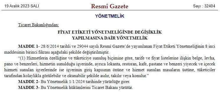 Yozgat Valiliği Duyuru Yaptı: Yasa 1 Ocak 2024'ten İtibaren Yürürlükte Olacak! (19/12/2023)