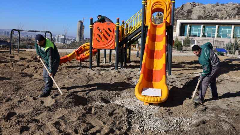 Gölbaşı Belediyesi Çalışmalarını Sürdürüyor: İncek Bölgesine Yeni Park Yapıldı! (21/12/2023)